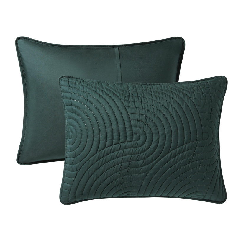 View of VCNY Sands 3-Piece Curved Pinsonic Textured Quilt Set & Reviews | Wayfair